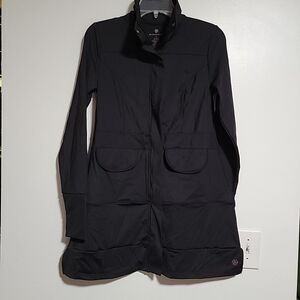 Any Age Activewear Sedona Xlong High Collar Jacket in Teal Size M